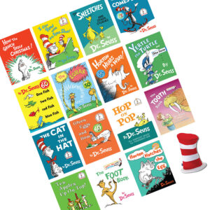 array of books by Dr. Suess
