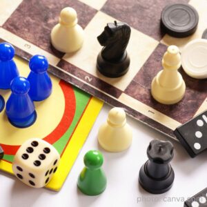 colorful board game pieces canva.com